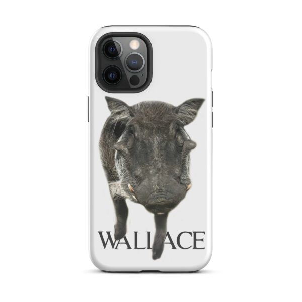 A phone case with an image of a donkey.
