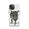A phone case with a picture of a horse.