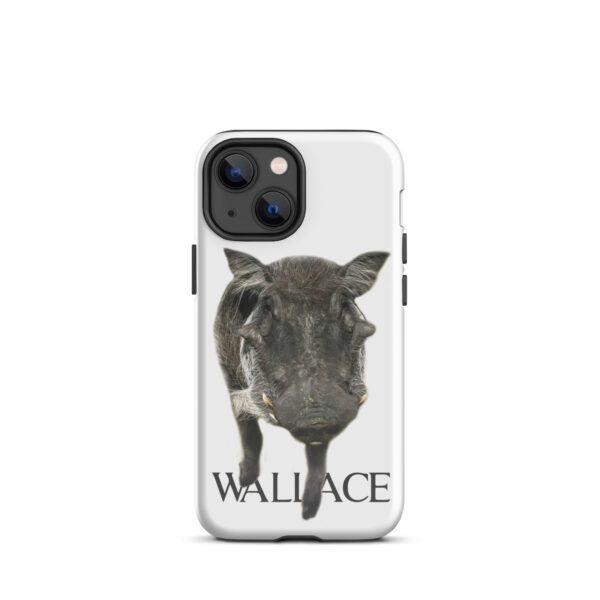 A phone case with an image of a zebra.