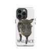 A phone case with a picture of a horse.
