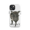 A phone case with a picture of a cow.