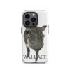 A phone case with a picture of a horse.