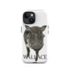 A phone case with an image of a horse.
