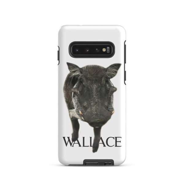 A phone case with a picture of a cow.