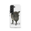 A phone case with a picture of a horse.