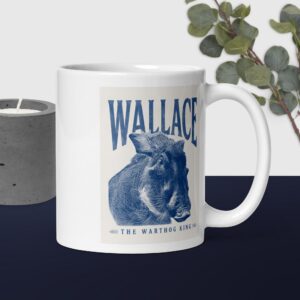 White glossy mug