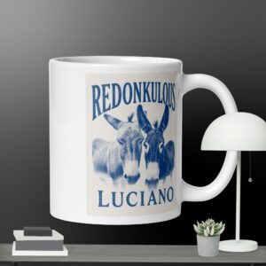 White glossy mug