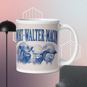 White glossy mug